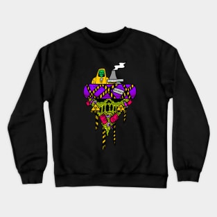 TOXIC WASTE Collectible Poison Pizza Crewneck Sweatshirt